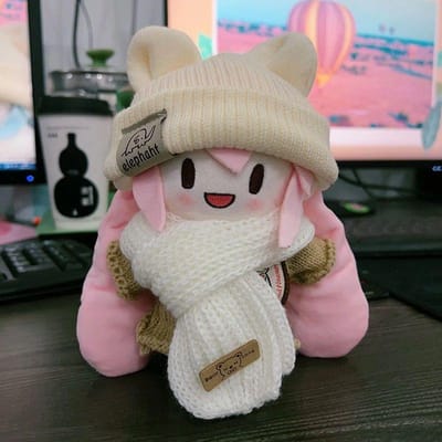 Kawaii Hatsune Miku Sneeuwprinses Anime Pluche Pop Aankleden Hatsune Miku Fufu Schattige Pop Pluche Poppen Model Speelgoed Kerstcadeau 15cm