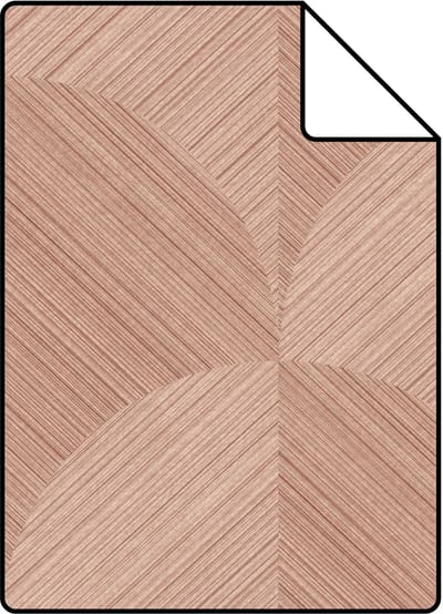 Proefstaal Origin Wallcoverings behang 3D-motief terracotta roze - 26,5 x 21 cm - 347937-S