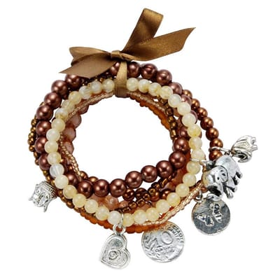 Behave - Armband met bedels - boho look - voor dagelijks gebruik