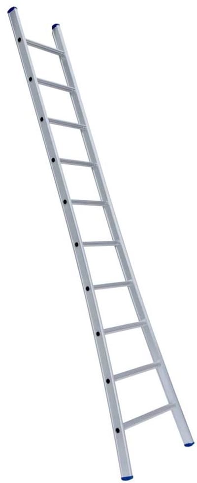 Eurostairs Ladder enkel uitgebogen 1x14 sporten