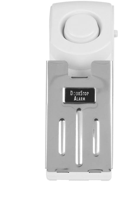 Dailygoods - Draadloos Beveiligingsalarm - Draagbare Deurstop - 120dB Geluidsniveau - RVS - Thuisbeveiliging - Effectieve Inbraakpreventie - Geschikt...