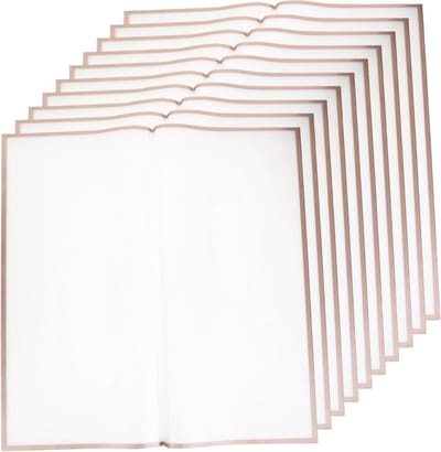Inpakpapier met Gouden Rand - Cadeaupapier Bloemist - Boeketten Verpakken - Glanzend Iriserend Papier - 40 Vellen - Hemelsblauw