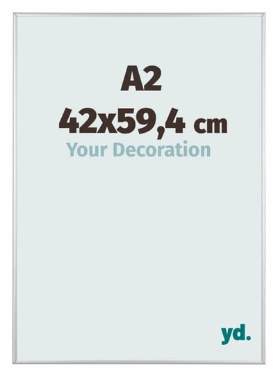 Your Decoration - Fotolijst A2 42x59,4 cm - Aluminium - Zilver Mat - Kent