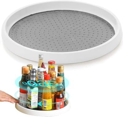 Draaiplateau Keukenorganizer voor Specerijen en Keukenspullen - Antislip Kruidenrek voor Voorraden