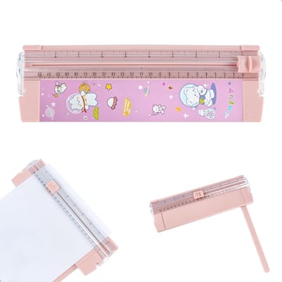 Papier snijmachine A4 met geïntegreerde trays, snijdt papier tot 220 x 60 mm, ideaal voor diverse snijtoepassingen en hobbyprojecten