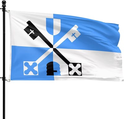 Dailygoods- Vlag Gemeente Venray - 90 x 150 cm - Duurzaam Polyester - Windbestendig - UV-werend - Messing Oogringen - Gratis Verzending - Gemeentevlag