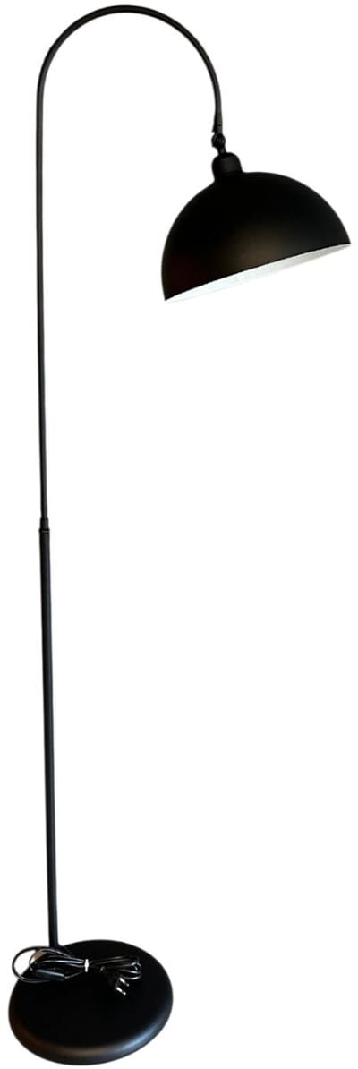 Staande Lamp: Moderne Metalen Staande Lamp Met Dimmer in Zwart
