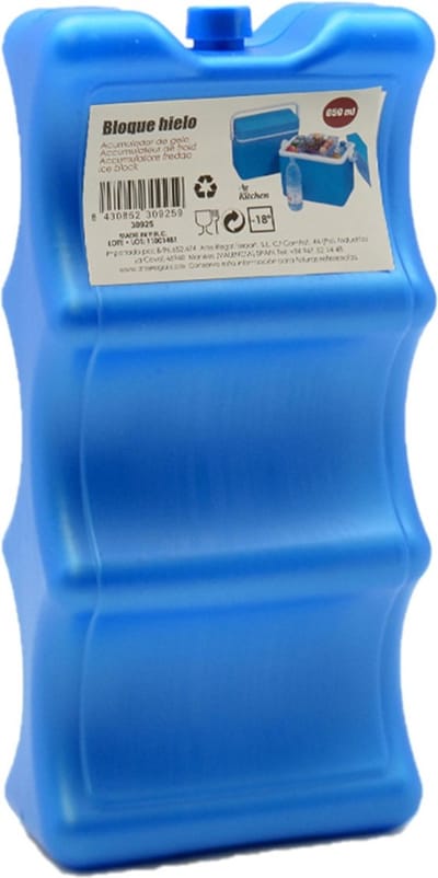 Koelelementen voor blikjes - 10 x 5,5 x 21 cm - blauw - Koelblokken - voor koeltas/koelbox