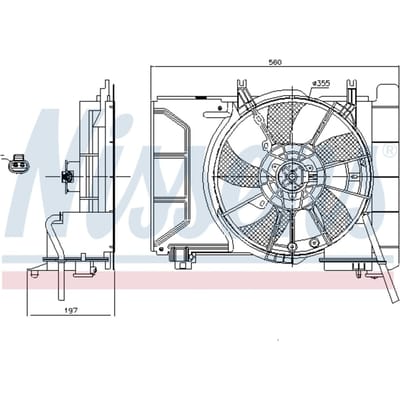 Koelventilatorwiel, motorkoeling NISSENS 85941