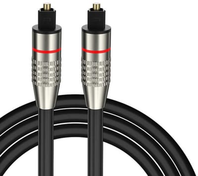 Digitale audio kabel - ETK Digital Optische kabel - 2 meter - Zwart - Toslink - Male to male - Optische kabel - PVC fiber - CHPN
