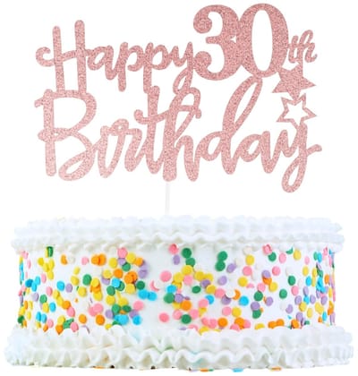 Dailygoods- Taartdecoratie - Taartopzetstuk - Taartdecoratieaccessoires - Voedselveilig - Duurzaam - 15 x 10,5 cm - Taarttopper