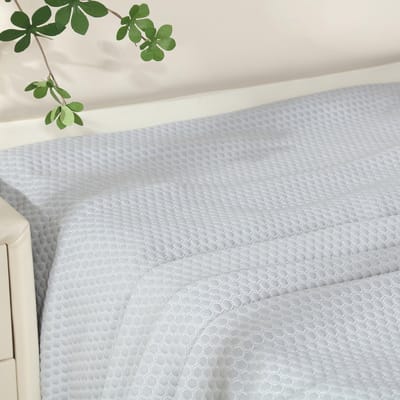 Unyqoos® Verkoelend Zomerbedlaken met Innovatieve Koelvezeltechnologie voor Ultiem Comfort, Grijs, 90 x 200 cm