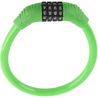 Fietsslot Kabel Hoge Veiligheid 4?Cijfercode Fietsslotkabels voor Buiten FietsenGroen groen