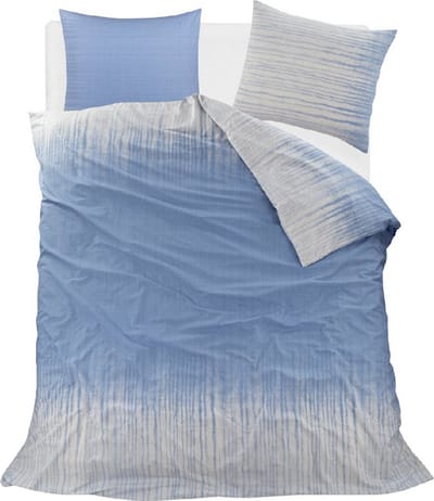 Homéé dekbedovertrekset classic blauw 100% katoen tweepersoons 200x200/220 cm + 2 slopen