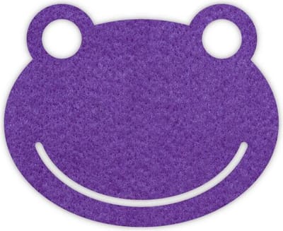 Kikker vilt onderzetters - Paars - 6 stuks - 11 x 10 cm - Tafeldecoratie - Glas onderzetter - Cadeau - Woondecoratie - Woonkamer - Tafelbescherming - Onderzetters Voor Glazen - Keukenbenodigdheden - Woonaccessoires - Tafelaccessoires