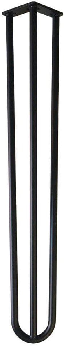 Stalen hairpin zwart hairpin ø 1,6 cm en hoogte 71 cm - Set van 4 stuks