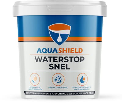 Aquashield Waterstop Snel - Emmer, 3 KG - Snelcement - Lekkage