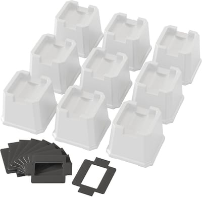 3 Inch Heavy Duty Bedverhogers voor Meubels - Set van 9