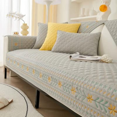 Nordic Katoenen Bankhoezen voor Woonkamer Boheemse Borduurwerk Universele Bankkussen Handdoek Huis Anti-Slip Bankovertrekken 1PC 30x50 pillowcase 1PC
