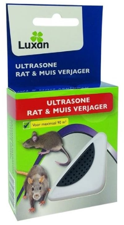 Luxan Ultrasone Muizen- en Rattenverjager (90 m²) - Effectieve Rattenverjager