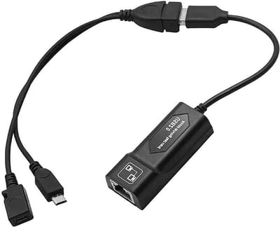 LAN Ethernet adapter - USB OTG kabel - stabiele internetverbinding tot 100Mbps - ideaal voor streaming - SnelShoppen