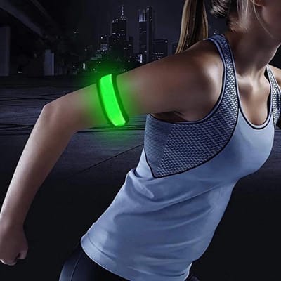 CHPN - Hardloopverlichting - LED Veiligheidsarmband - Safety Band - Sport/Hardloopband - Geel - Verlichting voor aan arm - Hardlopen in het donker