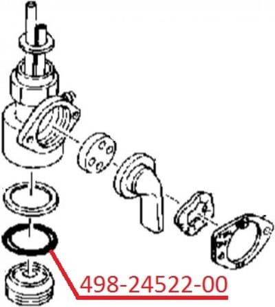 originele motorafdichting voor yamaha 125 dt motorfiets na 1976 498-24522-00 nieuw