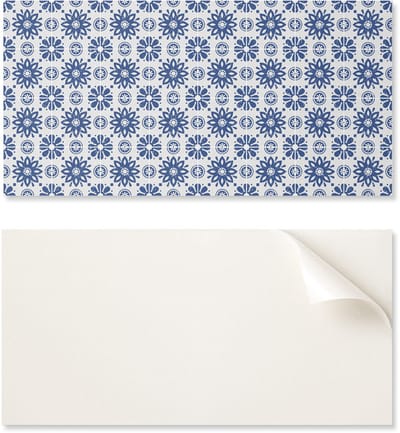 PVC-tegels met een eenvoudig motief voor de eetkamer, bloemenpatroon op de achtergrond, 10x40x20 cm