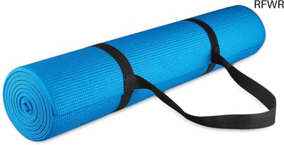 RFWR® Multifunctionele 1/4-inch Hoge Dichtheid Anti-Scheur Yogamat met Draagriem en Yogablokken - Meerdere Kleuren