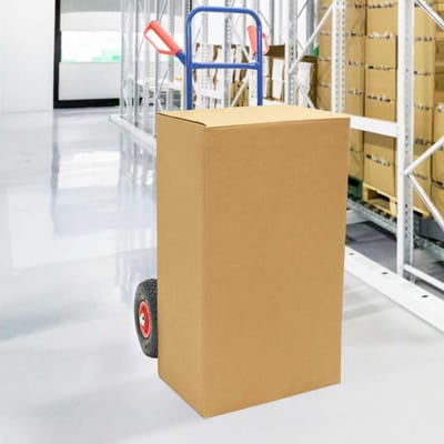vidaXL - Uittrekbare - Handwagen - Blauw - en - Rood - 49,5 - x - 53 - x - 114 - cm - Staal