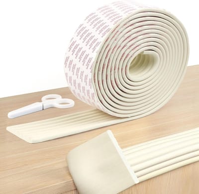 Zachte Hoekbescherming voor Baby's, Zelfklevende Schuimrand van 5 m, Veiligheid voor Meubels en Tafels, Ideaal voor Bedden en Hoeken, 8 cm Breed