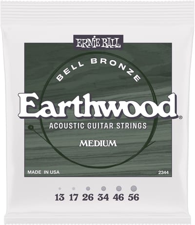 Ernie Ball 2344 Earthwood Bell Bronze Western Gitaarsnaren (13-56) Medium