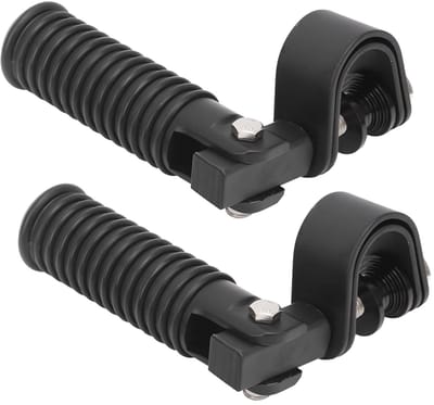 Dailygoods- Voetsteunen Sterk en Corrosiebestendig - Voetsteunen Motorfietsen - Rubber/Metaal - 7,5 inch - Eenvoudig te Installeren - 1 Paar - Motorsteunen