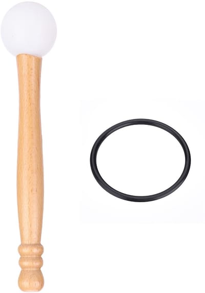 Dailygoods- Klankschaal Praktisch - Klankschaal Set - Meditatie - Yoga - Rubber Mallet - O-Ring Bevestiging - Geluidschaal