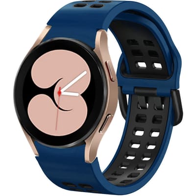 Samsung Galaxy Watch 4 40mm sport square bandje (donkerblauw/zwart)