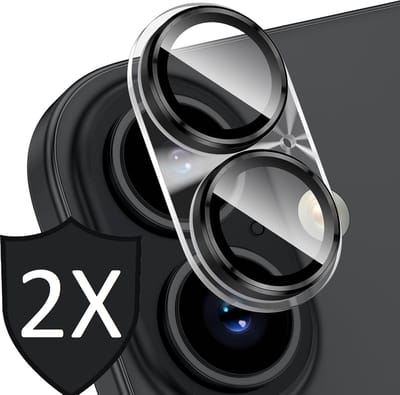 Camera Screenprotector geschikt voor iPhone 16 - 2x Gehard Glazen Tempered Glass Krasbestendige Screen Protector