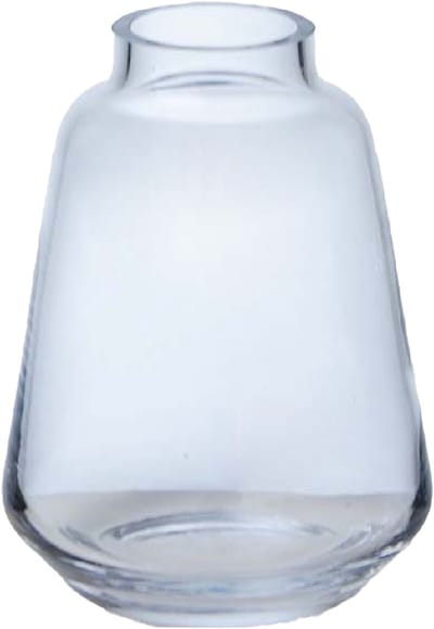 Hakbijl Glass Bloemenvaas Kiffa - transparant - glas - D13 x H17- decoratie - vazen
