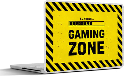Laptop sticker - 11.6 inch - Gaming - Quotes - Controller - Gaming zone - Game - 30x21cm - Laptopstickers - Laptop skin - Cover