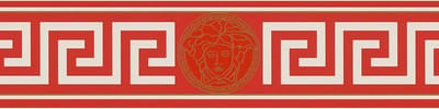 GRIEKSE BEHANGRAND - Goud Metallic Rood Wit - AS Creation Only Borders