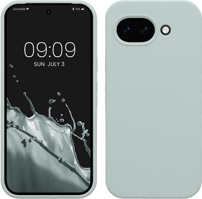 kwmobile telefoonhoesje geschikt voor Google Pixel 10a - Hoesje met siliconen coating - Smartphone case in cool mint