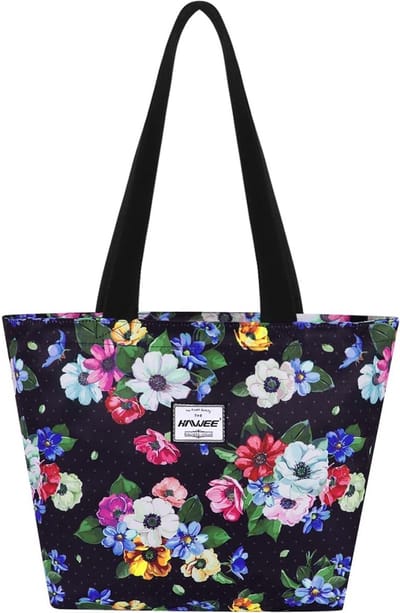 Grote Dames Tote Bag met Rits, Lichtgewicht Schoudertas met Veel Ruimte, Waterdicht