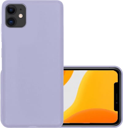 Hoesje - Geschikt voor Apple iPhone 11 - Sterk & Shockproof - Hoes Cover - Siliconen Case - Lila