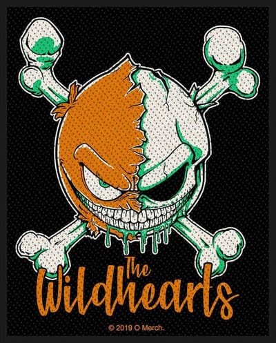 The Wildhearts - Green Skull Patch - Zwart