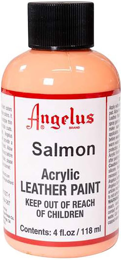 Angelus Leather Acrylic Paint - textielverf voor leren stoffen - acrylbasis - Salmon - 118ml