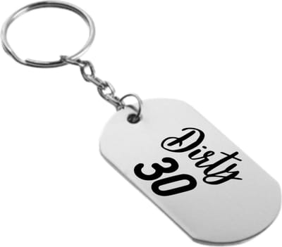Akyol - vieze 30 sleutelhanger - Hoera 30 jaar - familie - cadeau - 54 x 29mm