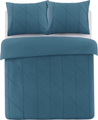Papillon Canberra Dekbedovertrek - Eenpersoons - 140x200/220 cm - Petrol