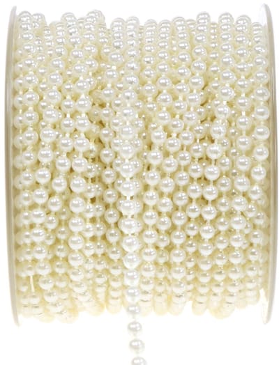 Parelsnoer creme 4mm 20m