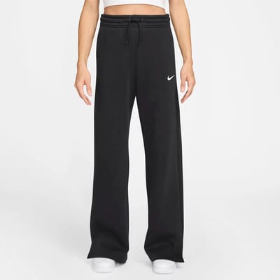 NIKE - sportswear phoenix fleece wome - Sport pantalon dames - Zwart, wit