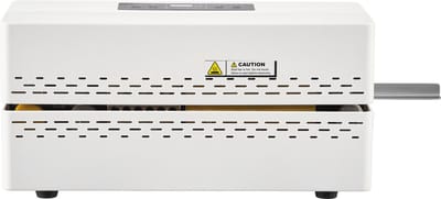 Automatische bandsealmachine met instelbare temperatuurregeling, 8-12 mm sealbreedte, heatsealer voor plastic zakken (0,06-0,2 mm)