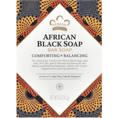 Nubian Heritage, African Black Bar Soap, 5 oz (142 g) black